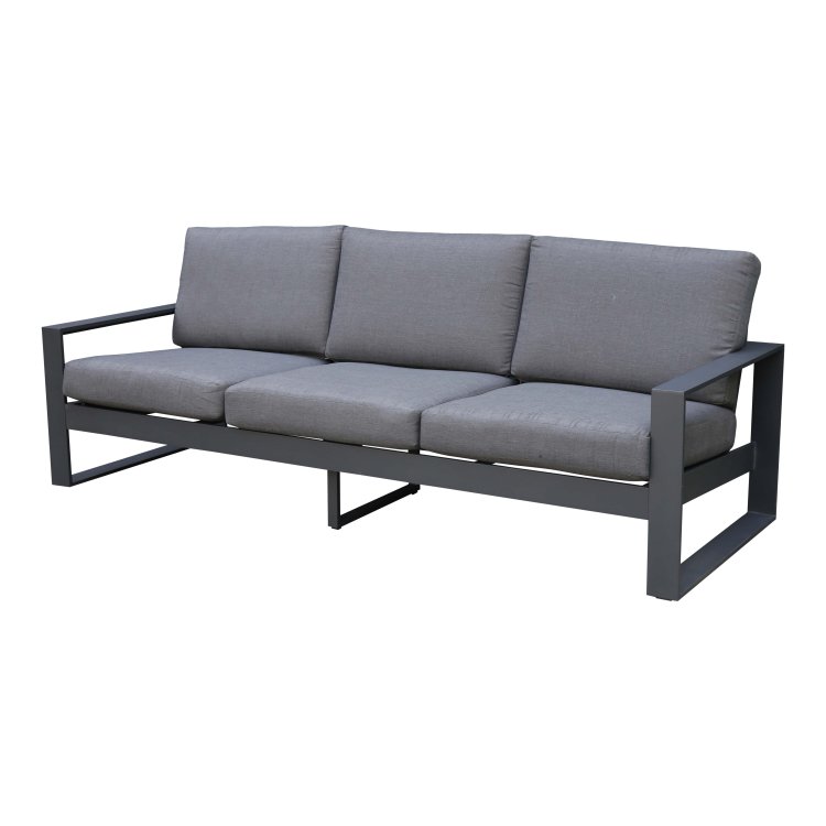 3-Sitzer Sofa Quatar Loungeset - Grau unter Gartenm?bel