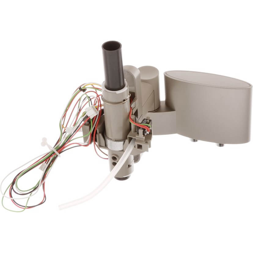 Ablauf-Set Kaffeeauslauf komplett  mit Rohr- silber Kabelbaum mit 2 Mikroschaltern (BD-00702306)