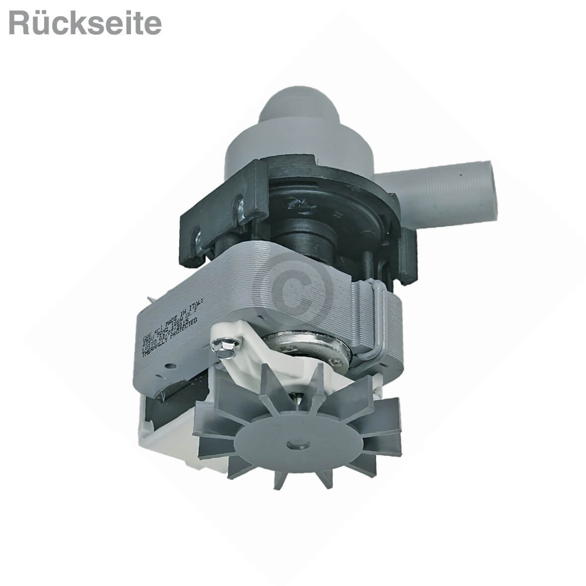 Ablaufpumpe wie BSH 00130618 GRE mit Pumpenkopf f�r Waschmaschine Waschtrockner (10025518)