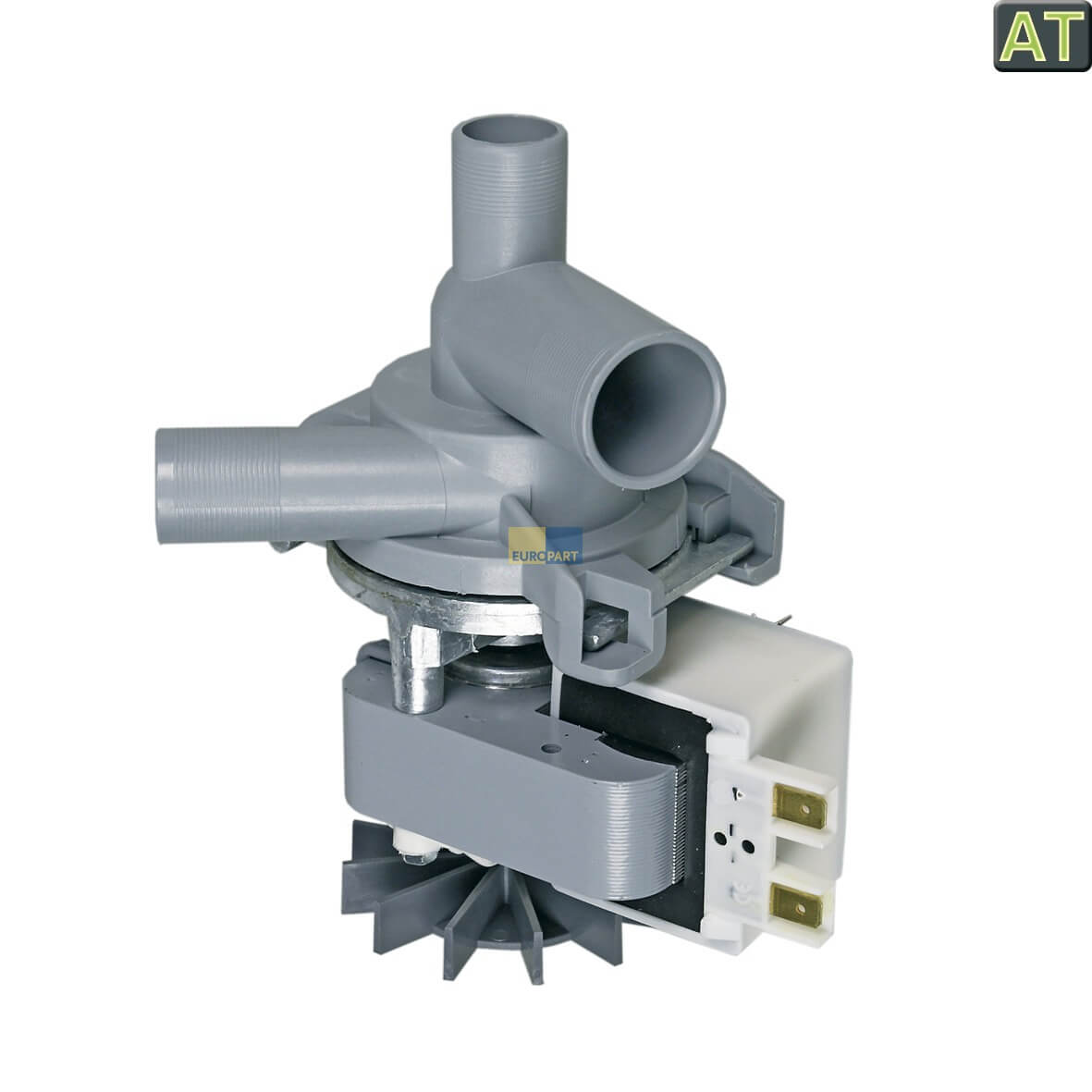 Ablaufpumpe wie BSH 00140384 GRE mit Pumpenkopf f�r Waschmaschine (KD-10025517)