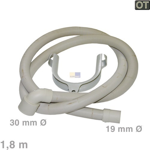 Ablaufschlauch 30-19mm- 1- 8m ARISTON C00142206 f�r Geschirrsp�ler (C00054869)