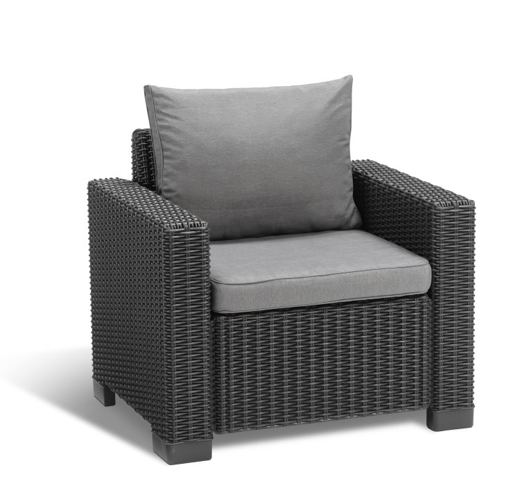 Allibert California Lounge Sessel graphit - 83 x 68 x 71-5 (je 2 St-ck)