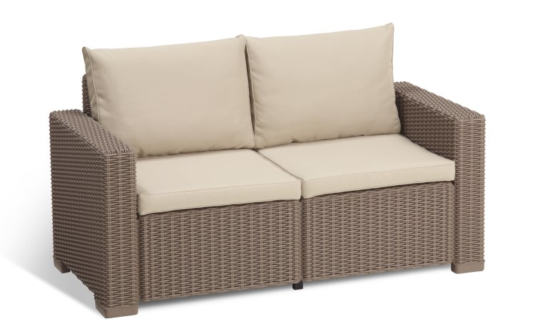 Allibert California Loungesofa cappuccino - f-r 2 Personen