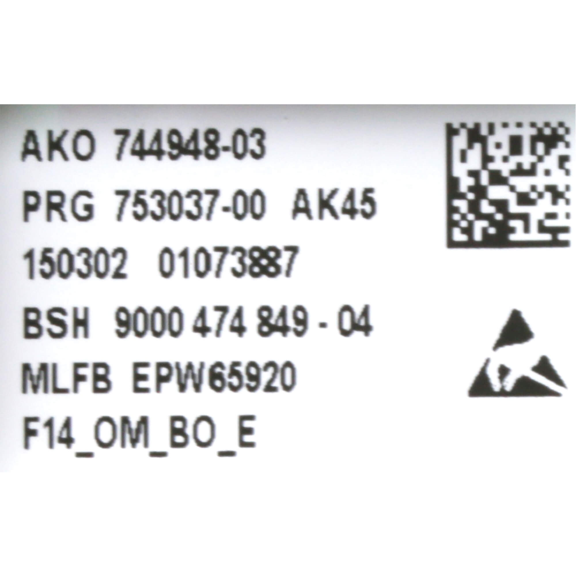 Bedienmodul BO F20E-9KG BLDC 0-tol (BD-11005766)
