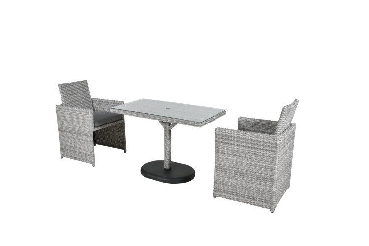 Bistroset Madeira 2 Personen - Polyrattan