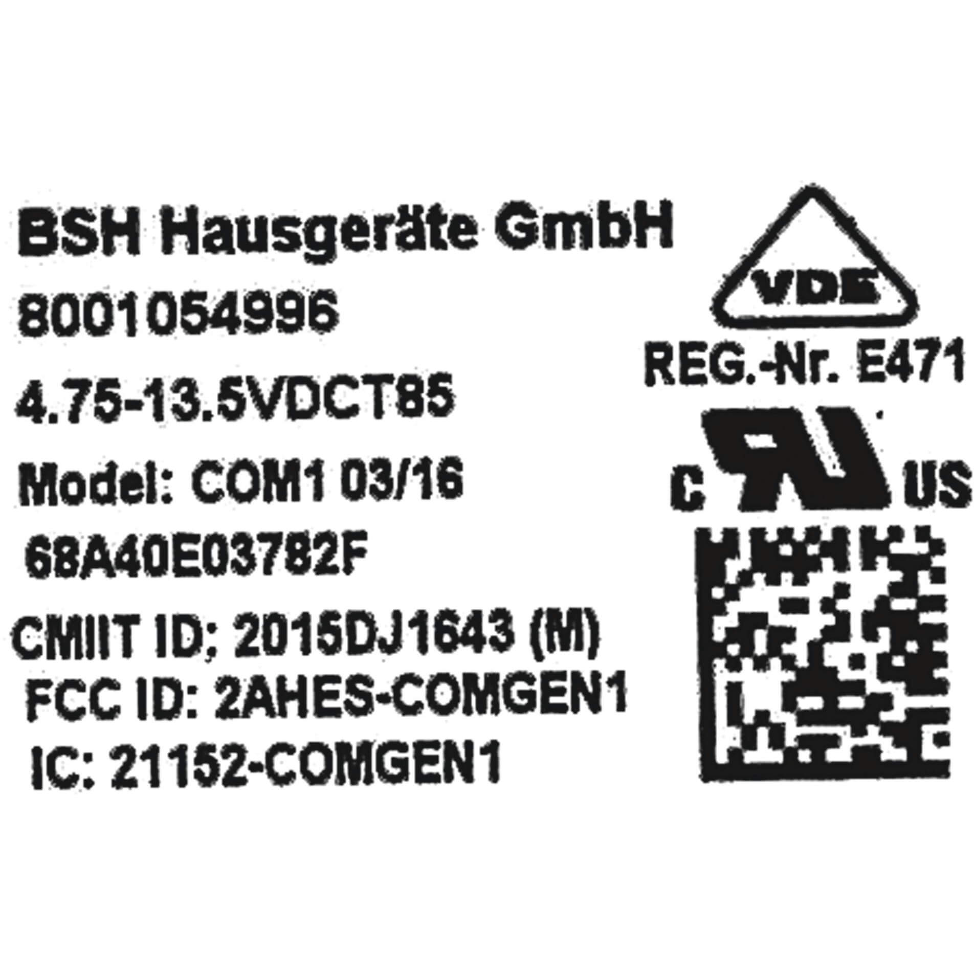 Connectivitymodul Home connect Home connect (WLAN) Modul mit Kabel (BD-10005603)