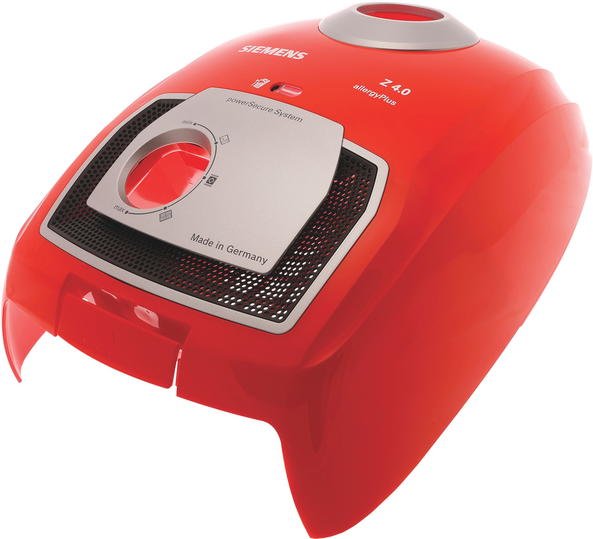 Deckel f�r Staubraum mit FiWeAnz - Stutzenring-weiss alu- Blende- Gitter desert-sun- SIEMENS Z4 0 allergyPlus (BD-11024139)