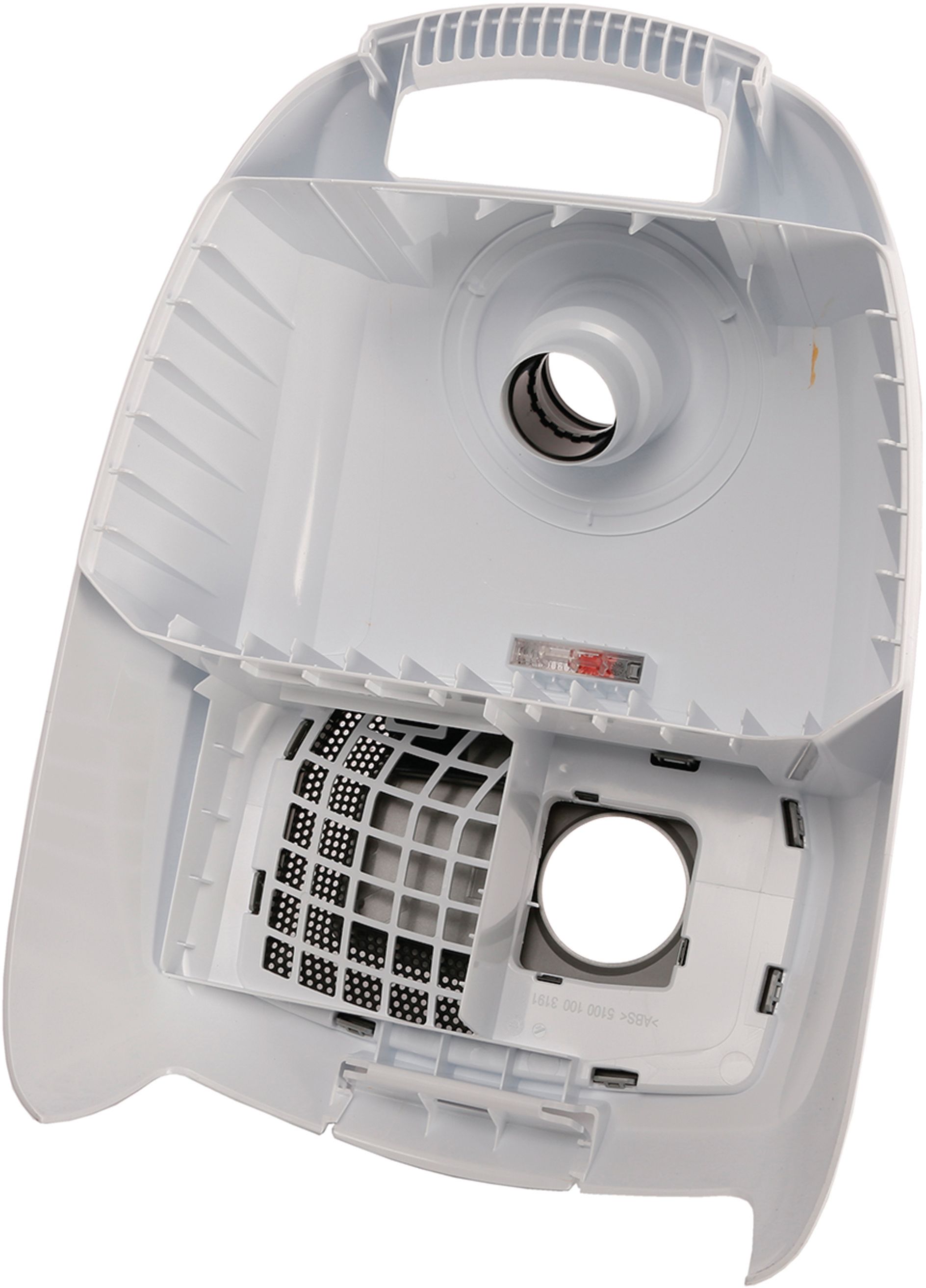 Deckel f�r Staubraum mit FWA orange - Stutzenr -weiss alu- Blende- Gitter-Adapter CHARACTER-weiss-SIEMENS Z4 0 quattroPower Technology purAir (BD-11007157)