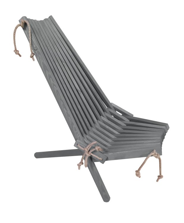 Ecochair 120 Grau - Kiefernholz