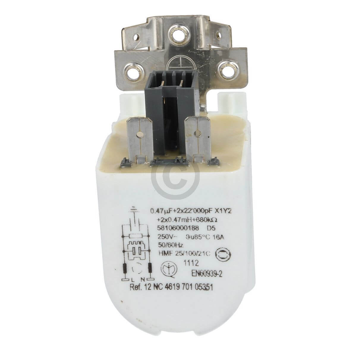 Entst�rschutz wie Whirlpool 481010807672 0- 47-F f�r Waschmaschine Geschirrsp�ler Trockner (KD-10033445)