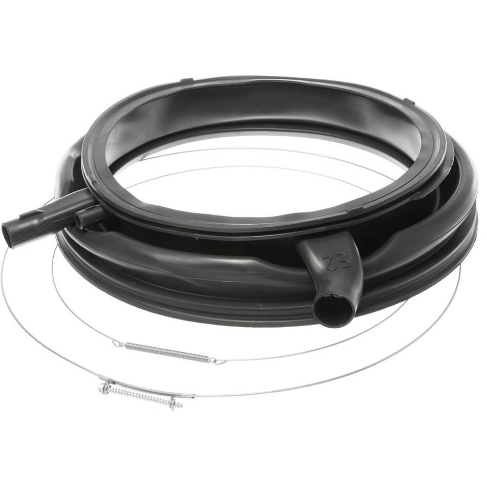 Fenstermanschette grau mit Beleuchtungsstutzen + Umpumpstutzen (BD-20002384)