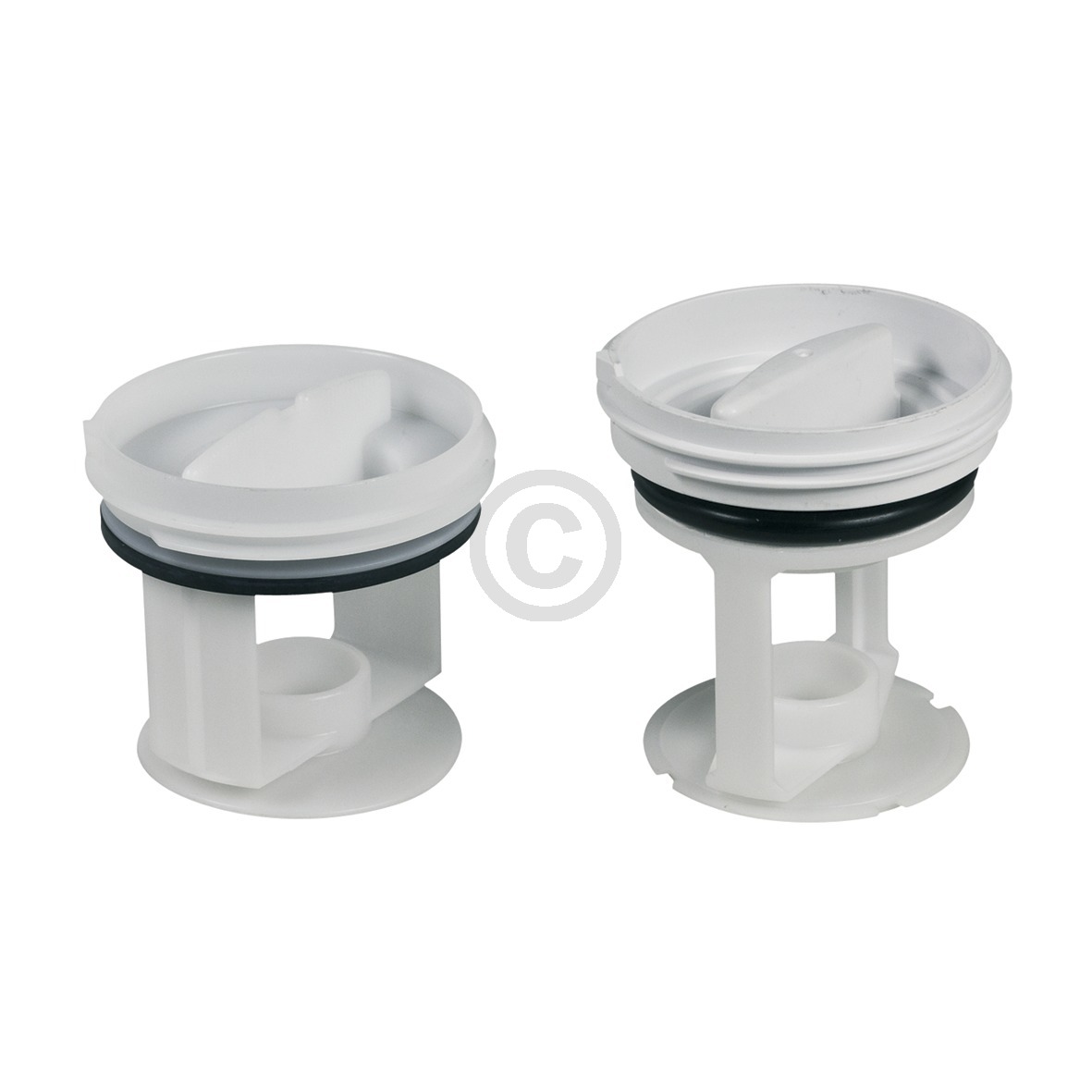 Flusensiebeinsatz Set Whirlpool 484000000966 f�r Askoll KEBS Ablaufpumpen Waschmaschine Toplader (484000000966)