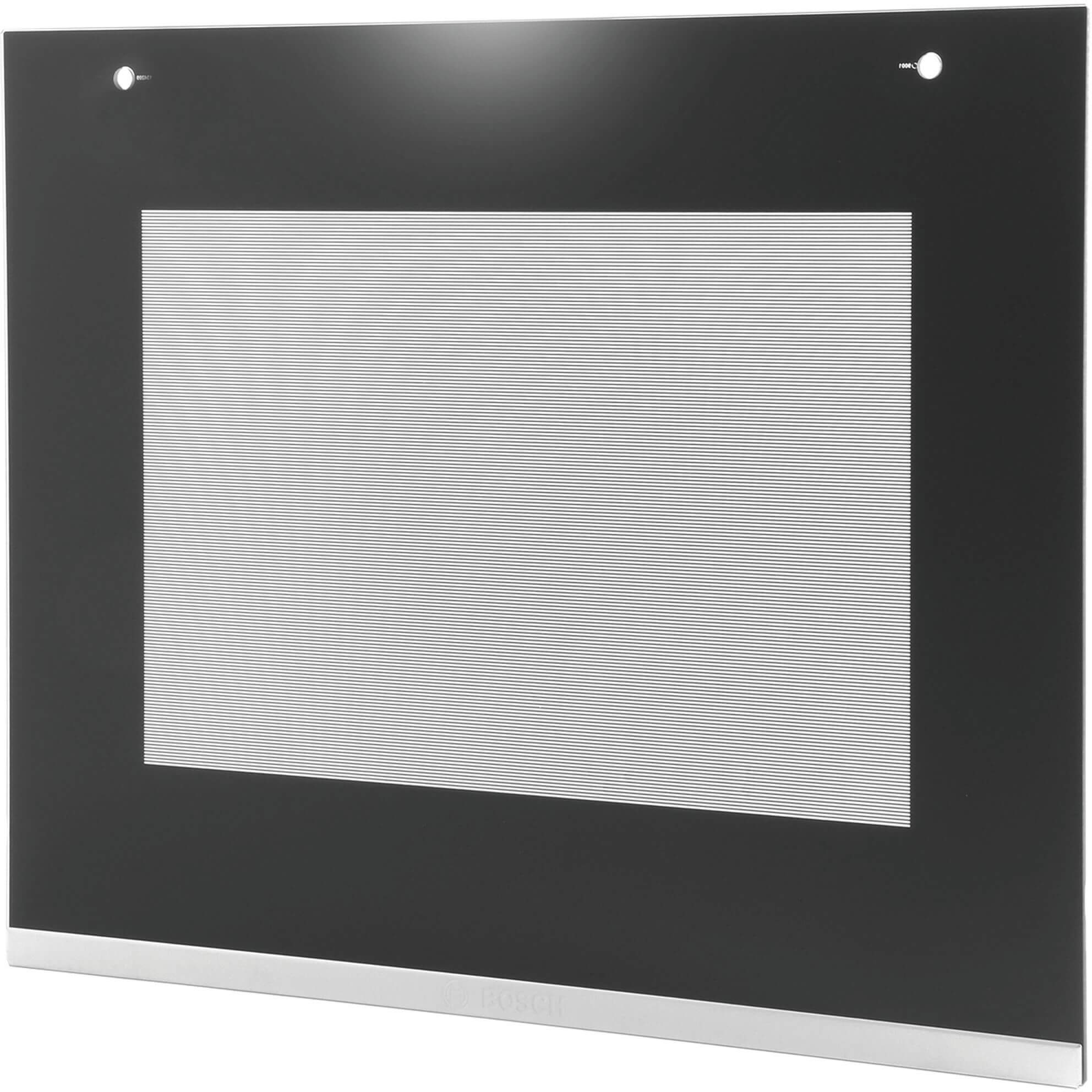 Frontglasscheibe f�r 60cm Ger�te- Farbe:schwarz-Edelstahl (BD-00776110)