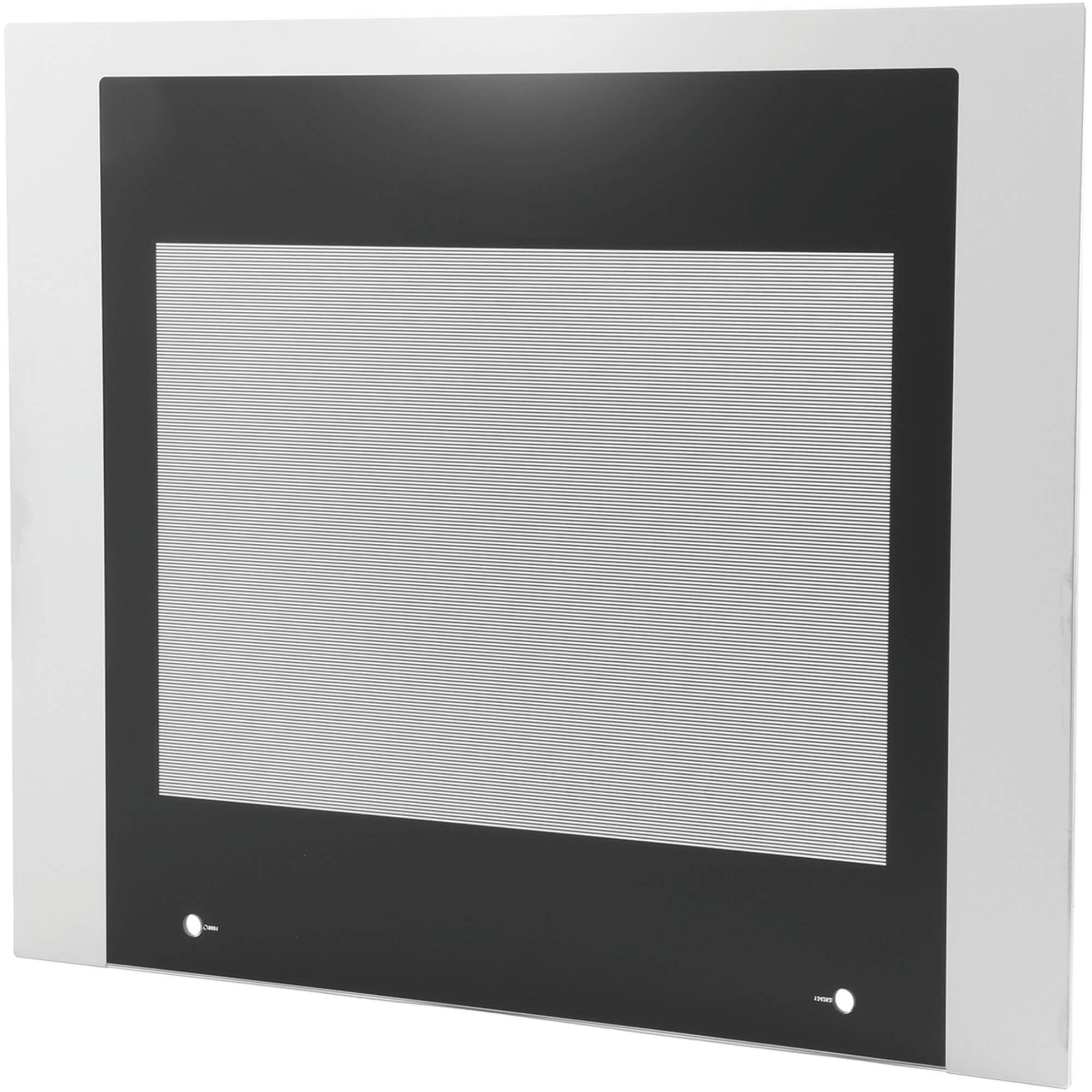 Frontglasscheibe f�r 60cm Ger�te- Farbe:schwarz- Edelstahlmit geklebten Kunststoffprofilen f�r 60cm Ger�te- Farbe:schwarz- Edelstahl (BD-00776111)