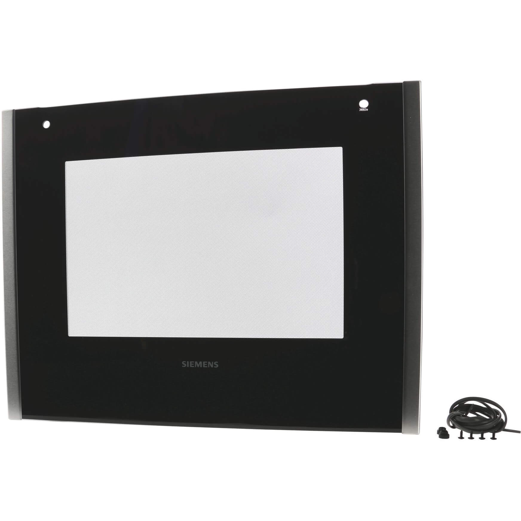 Frontglasscheibe schwarz-Edelstahl (BD-00681373)