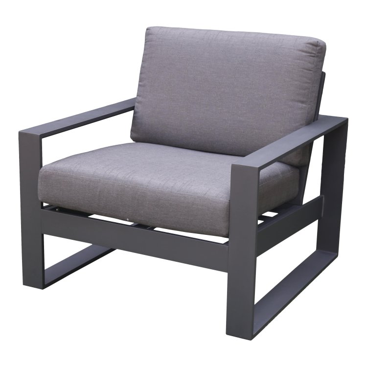 Gartenstuhl Quatar Loungeset - Grau (ab 2 St-ck)