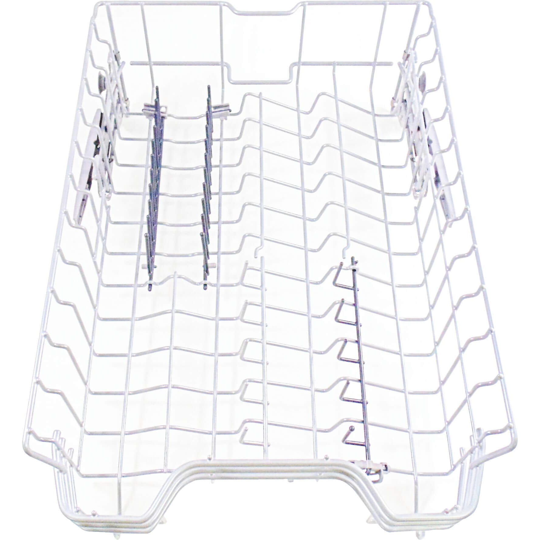Geschirrkorb Oberkorb 45cm- silber-dunkelgrau- 3 Klappstacheln- verstellbar (EA-00773404)