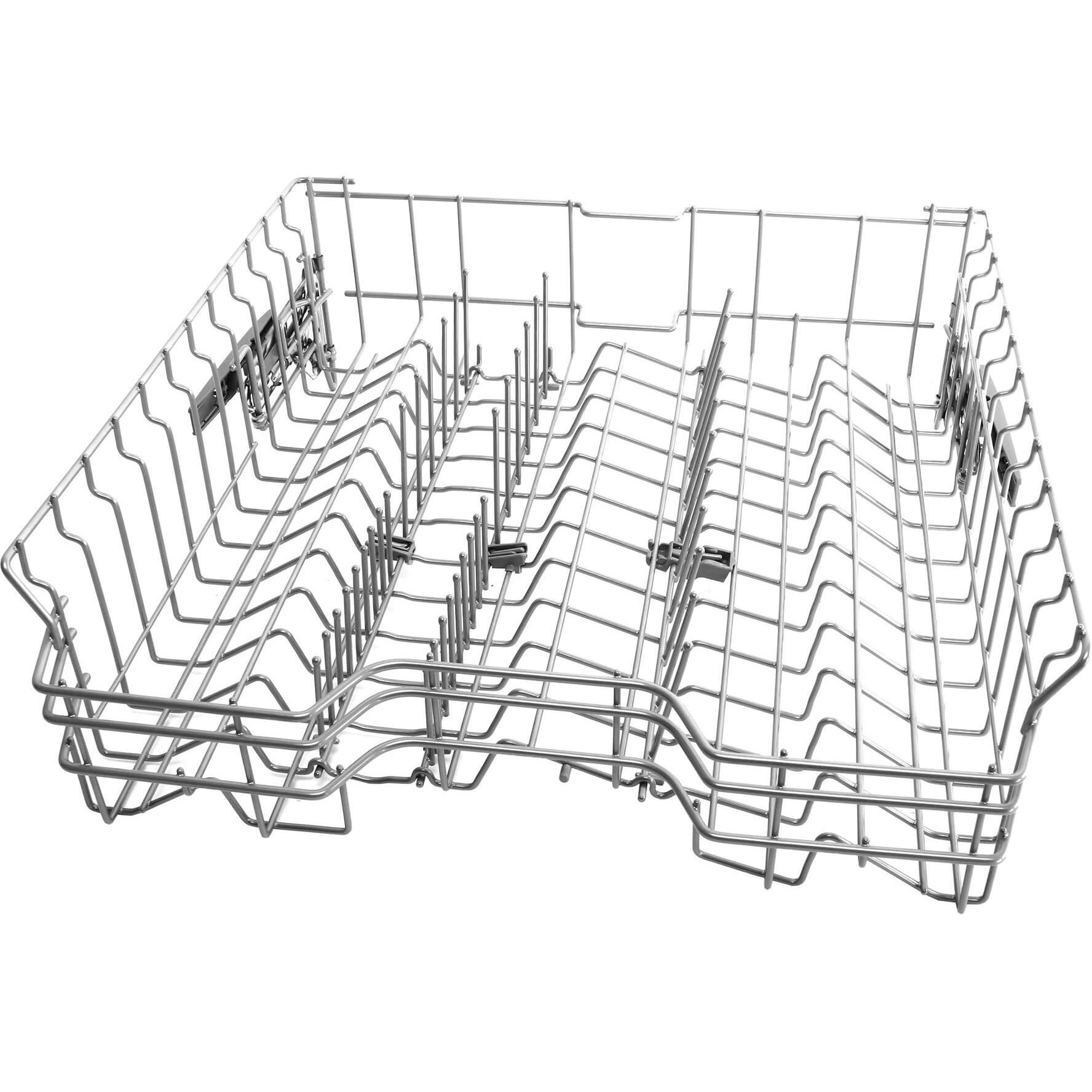 Geschirrkorb Oberkorb silber- 6 Klappstacheln silber- Rackmatik- Leichtlaufauszug (BD-00778371)
