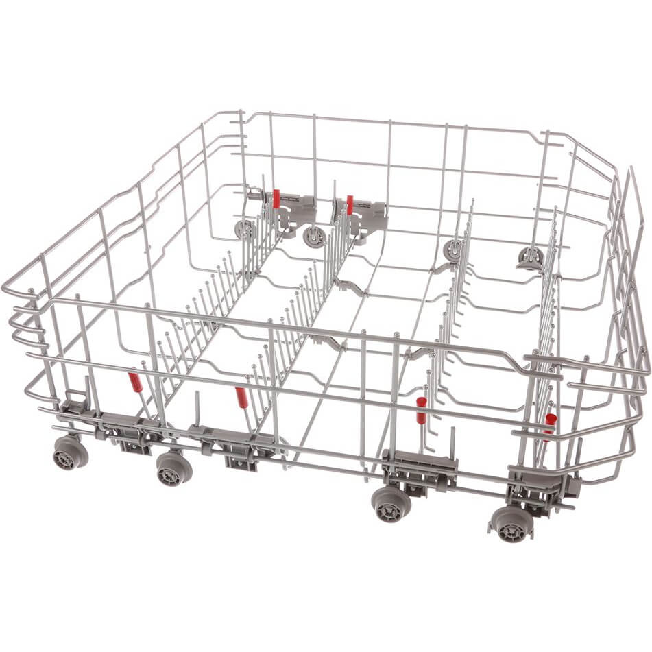 Geschirrkorb unten silber- 6 Klappstachel- Gl�seranlageb�gel- Tassenablagen (BD-20003110)