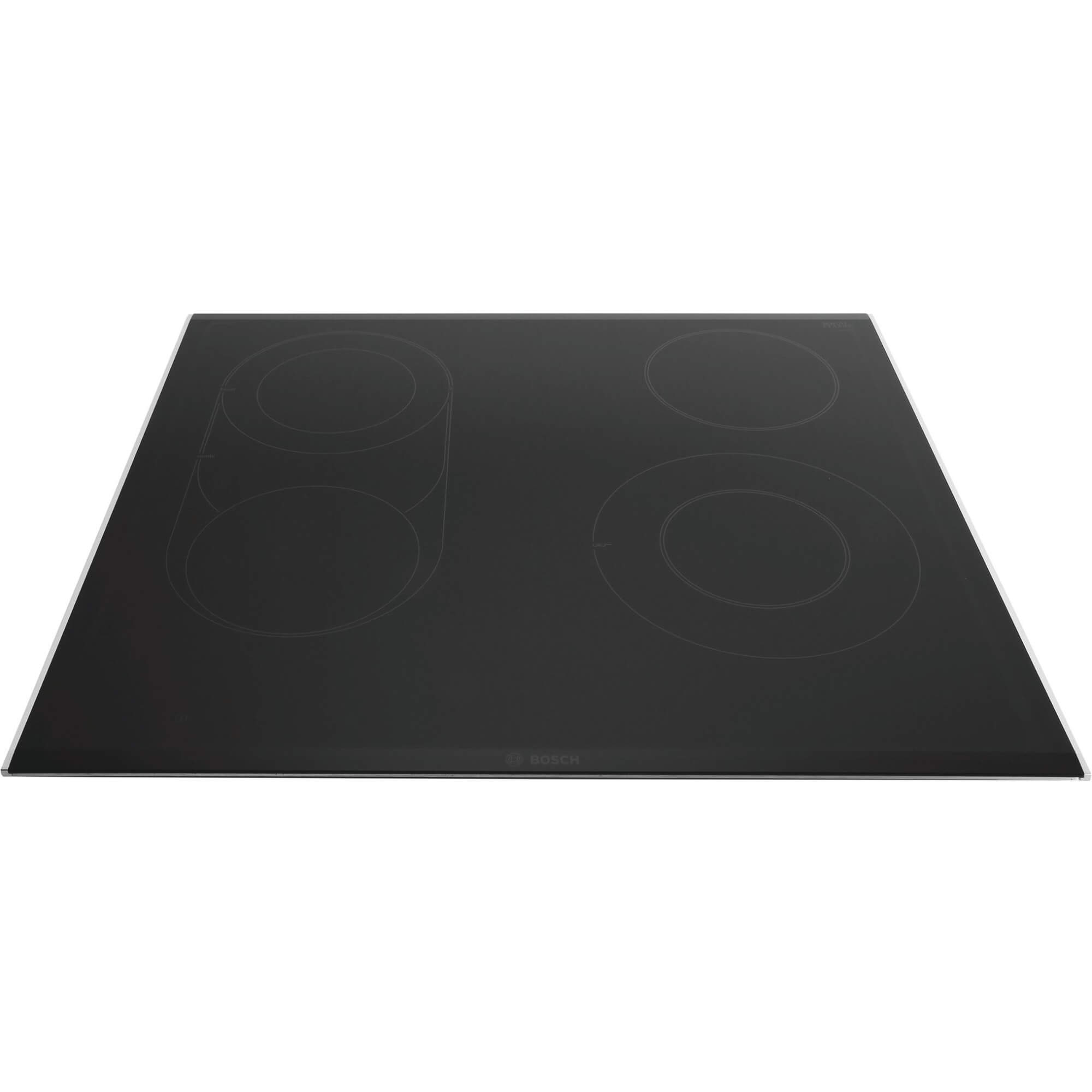 Glaskeramikfl�che Zierleisten l-r-v- Facetten v-h- +Rastnasen (ws) 174982- +Erdungsklemme 611061 (BD-00776200)