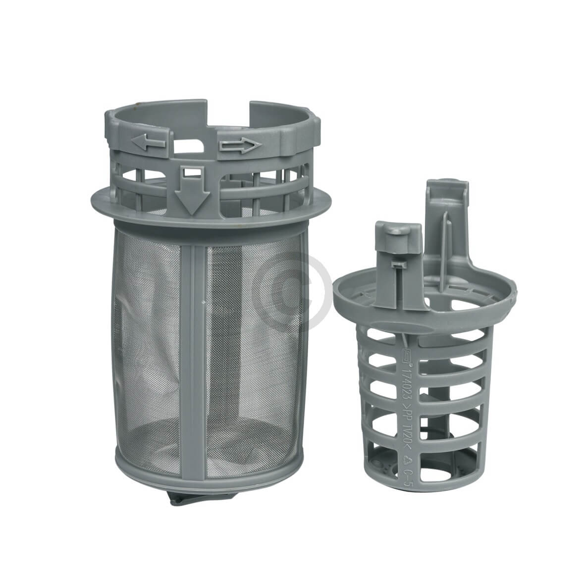 Grobsieb + Feinsieb Set Beko 1740800500 f�r Geschirrsp�ler (KD-1740800500)