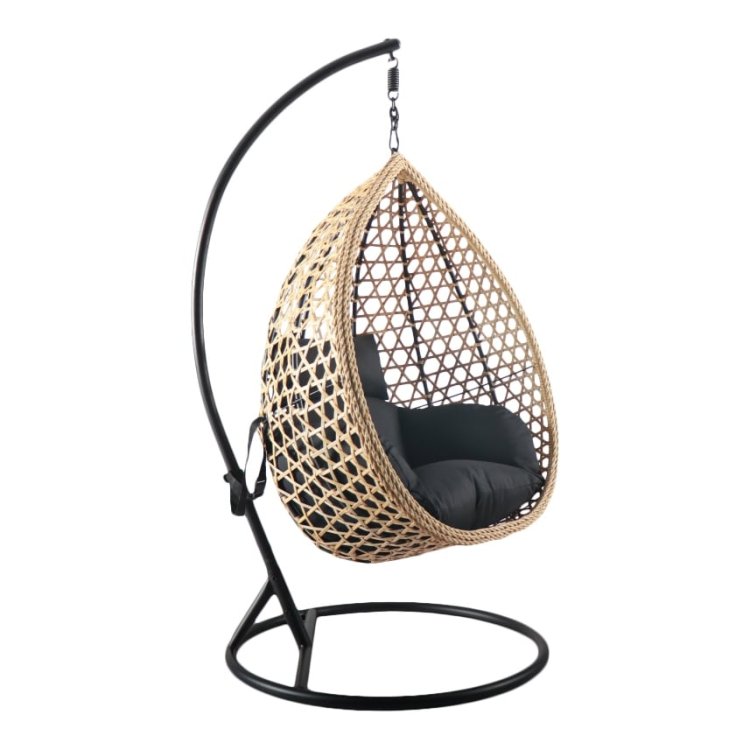 H-ngestuhl Alice Polyrattan braun - Pure Garden und Living