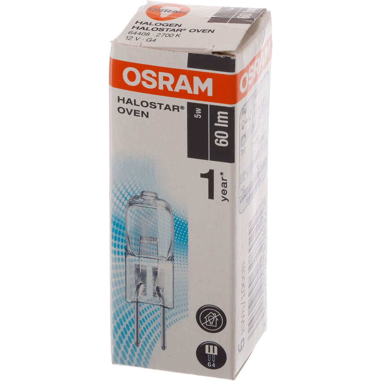 Halogenlampe G4 5W 12V BSH 00069300 f�r K�hlschrank Herd (BD-00069300)