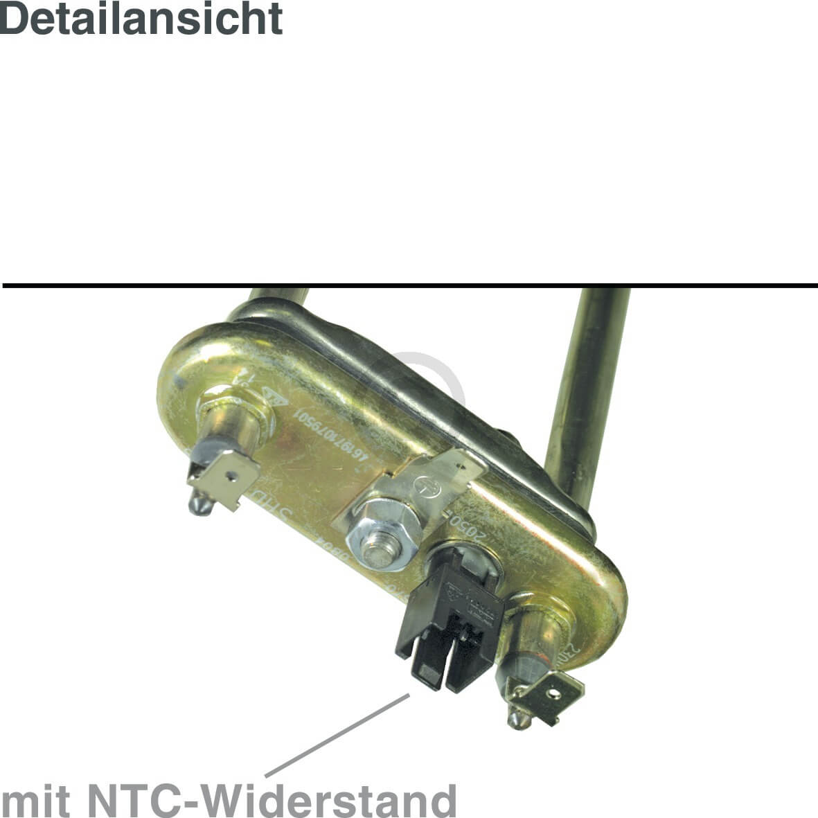 Heizelement wie Whirlpool 481225928823 2050W 230V mit F�hler f�r Waschmaschine Edelstahlbottich (KD-10001767)