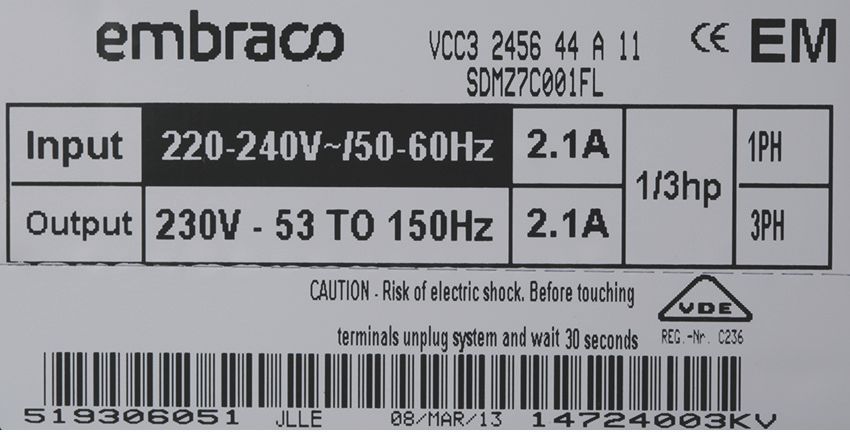 Inverter ELECTRONIC BOX ASP VEMZ7C (BD-00645324)