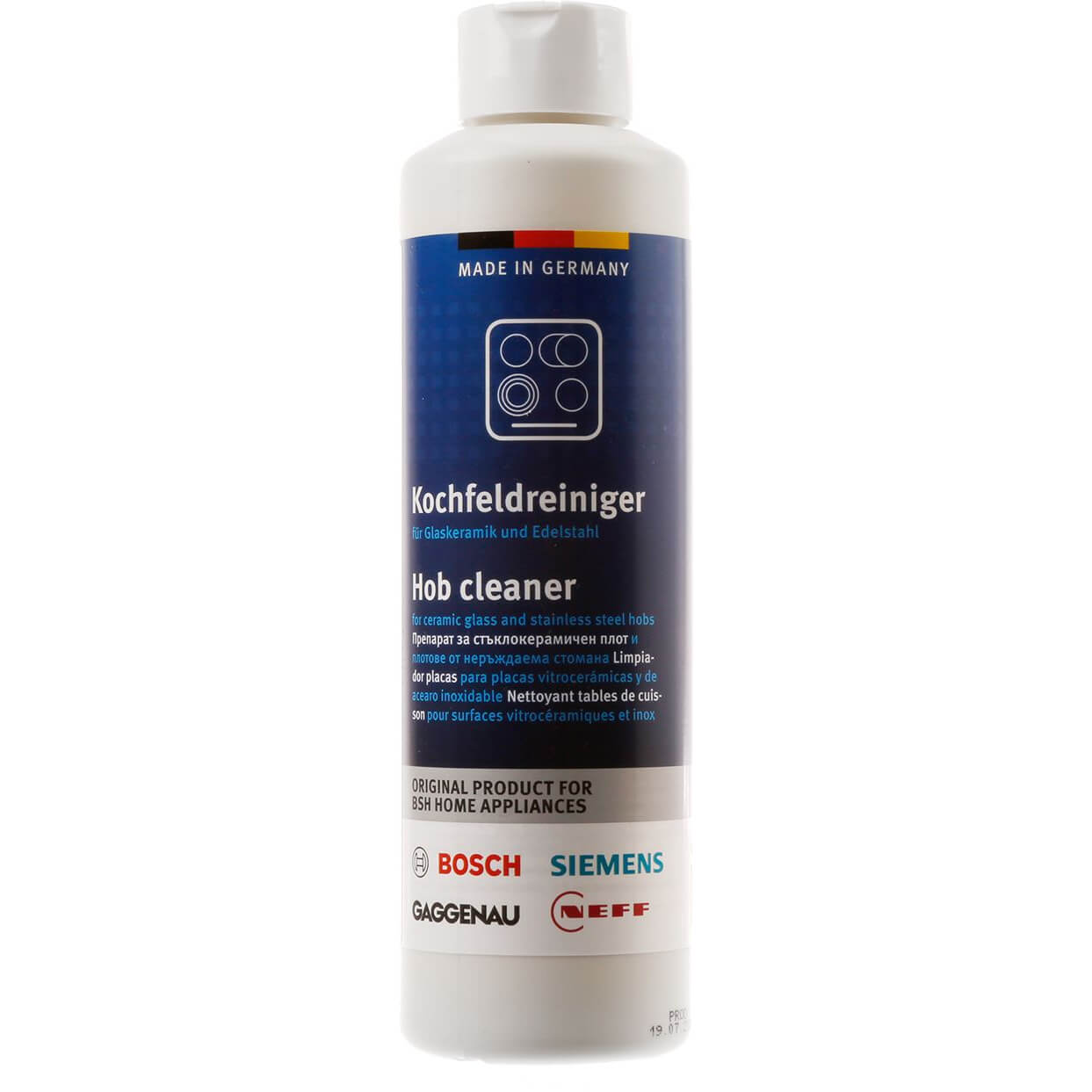 Kochfeldreiniger f�r Glaskeramik Induktion Edelstahl BSH 00311896 250ml (00311896)