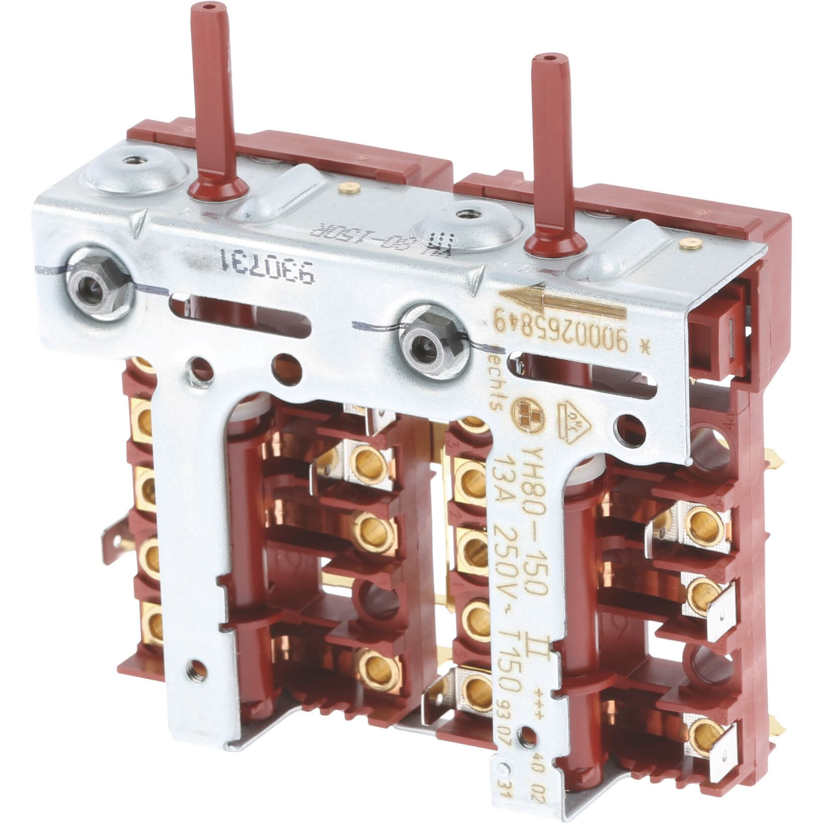 Kochplattenschalterblock rechts BSH 00643741 2er Einheit YH80-150 f�r Kochfeld Herd (BD-00643741)