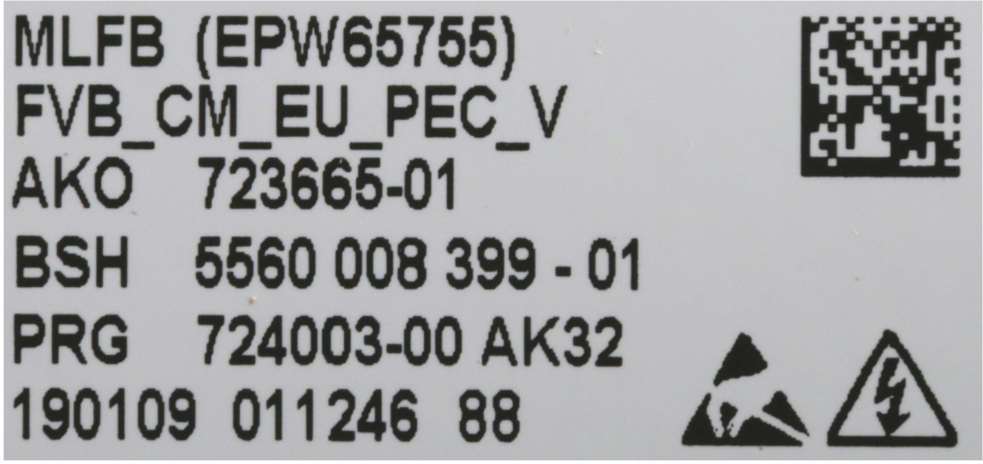 Leistungsmodul ME84B Programmiert- lackiert F10B (BD-00668778)