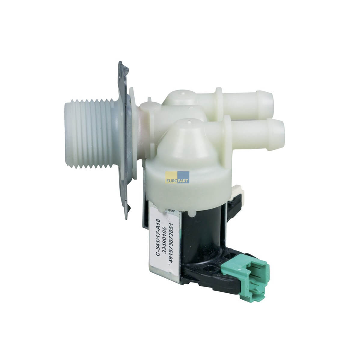 Magnetventil 2-fach 180- 11mm- f�r Waschmaschine wie Whirlpool 481228128468 (KD-10032256)