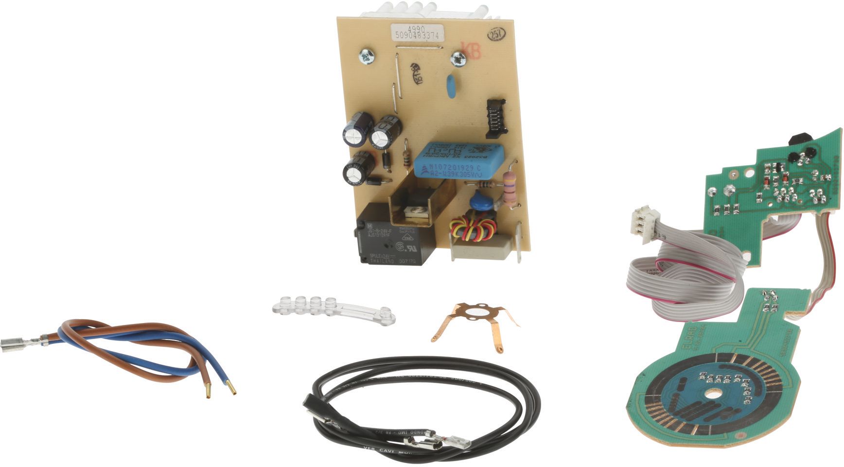 Motorsteuerungsmodul 2 Platinen-2 schwarzen Kabeln mit ge�nderten Kontakten- 1 braun Leiter- 1 blau Leiter-2 Schrauben- Montageanleitung (BD-00654395)