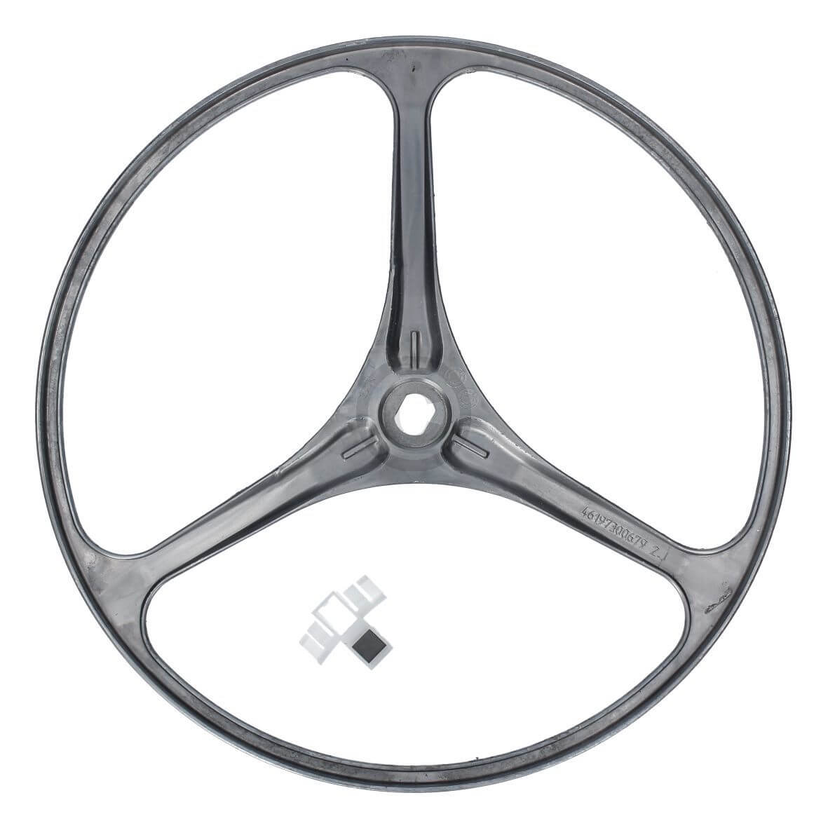 Riemenscheibe Whirlpool 481252888111 mit Halter f�r Keilrippenriemen Waschmaschine Toplader (KD-481252888111)