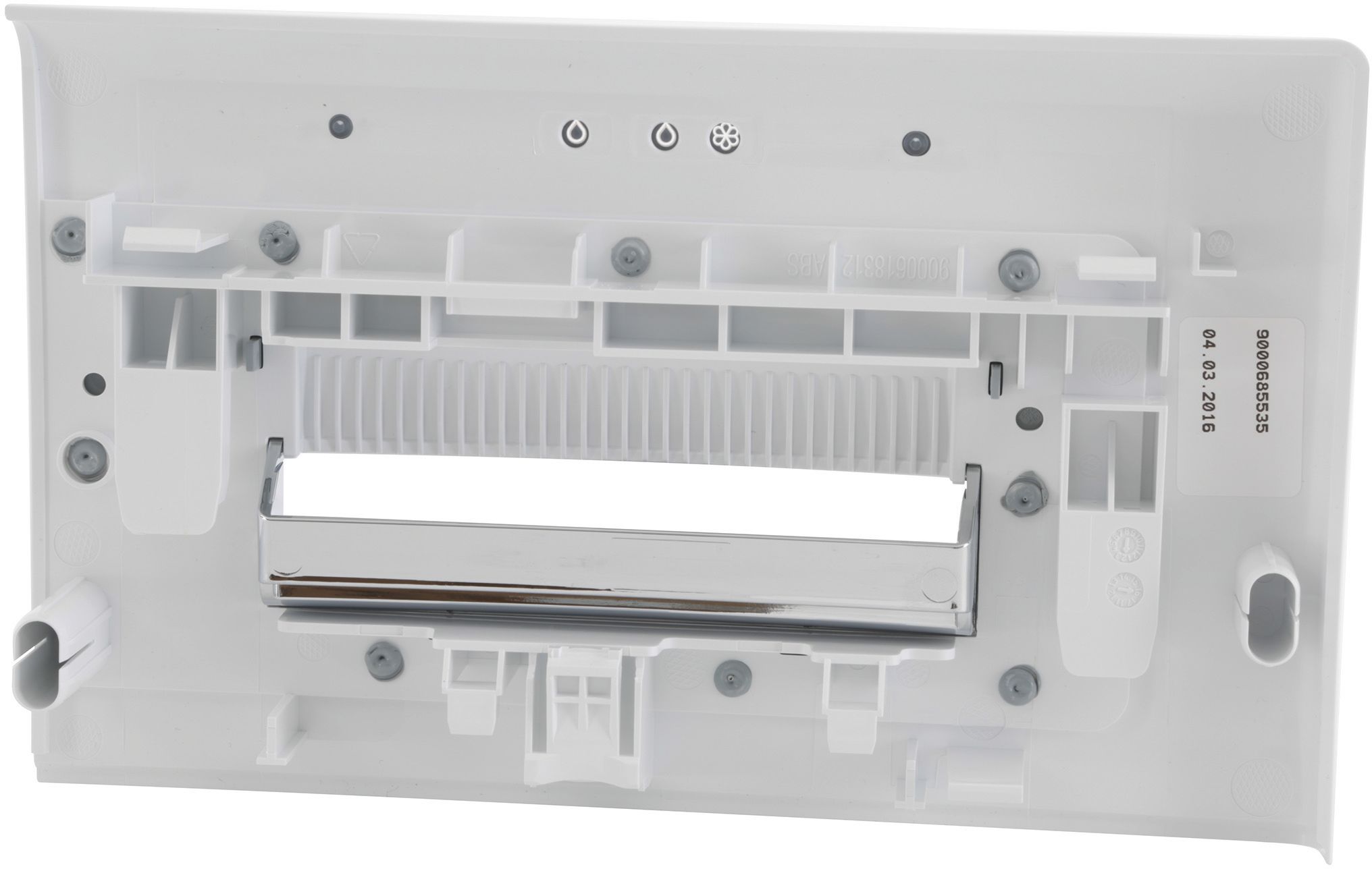 Schalengriff weiss Bedruckung: weiss-chrome-silber-grau-schwarz (BD-00657530)