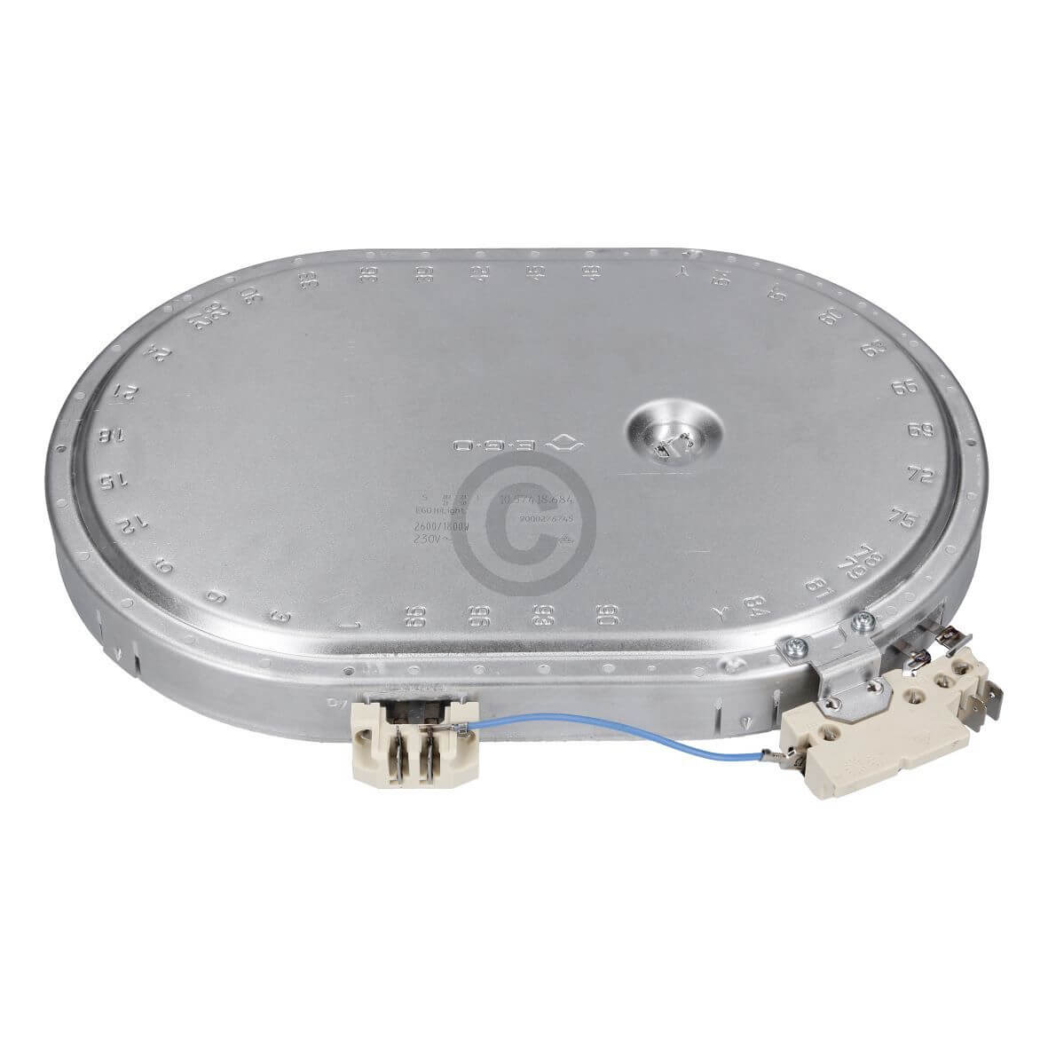 Strahlheizk�rper oval 2600-1800W Bosch 00670838 f�r Herd (BD-00670838)