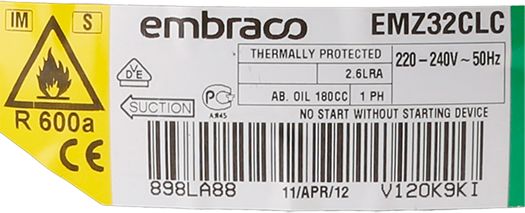 Verdichter Aspera EMZ32CLC (S) AA1 Satz (BD-00144143)