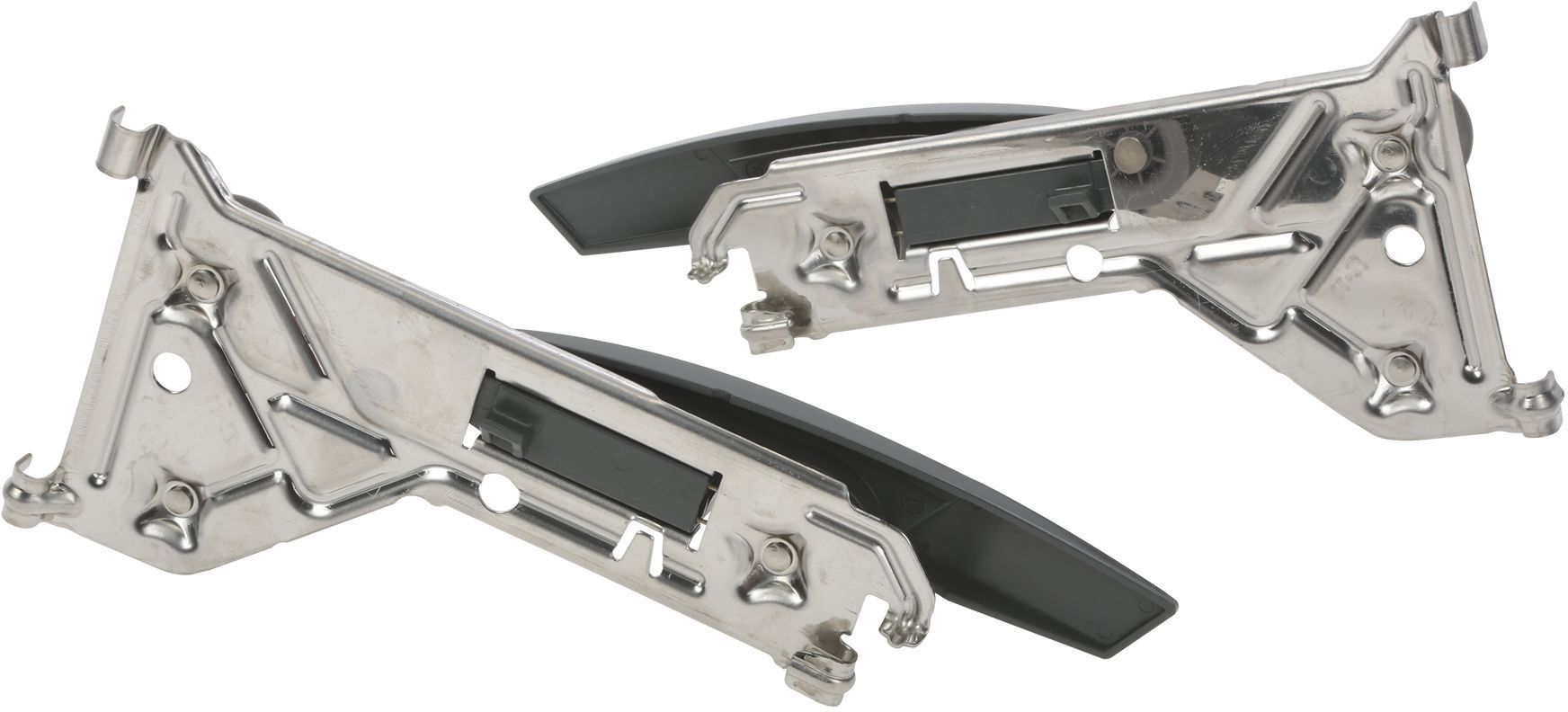 Versteller Set mit Rackmatik-Verstellplatte rechts + links und Montageanleitung- mit Rollen (BD-00648570)